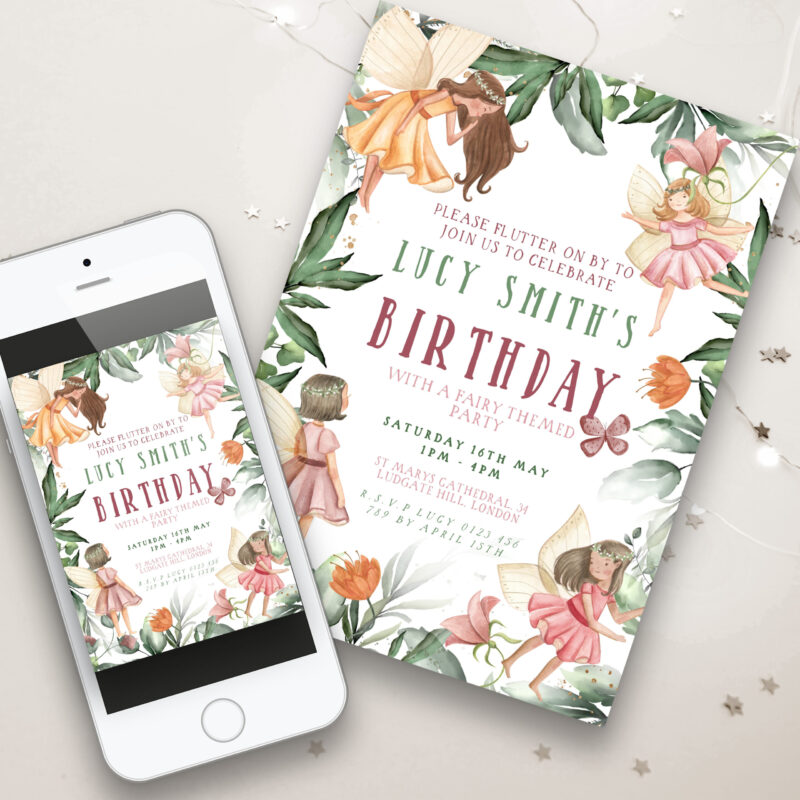 Fairy Birthday Invitation 7