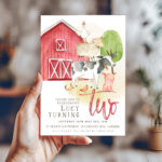 2nd Birthday Farm Yard Invitation