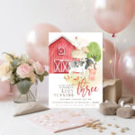 3rd Birthday Farm Yard Invitation