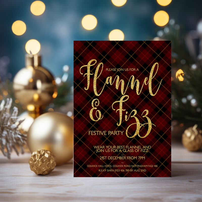 Flannel and Fizz Invitation 2