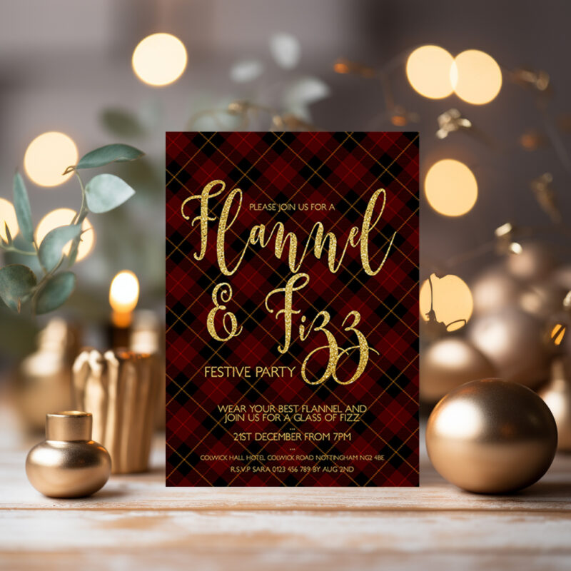 Flannel and Fizz Invitation 3