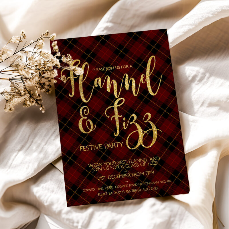 Flannel and Fizz Invitation 4