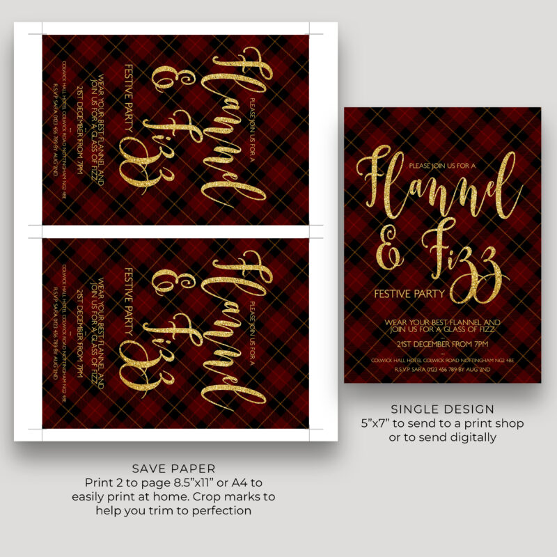 Flannel and Fizz Invitation 9