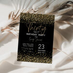 Leopard Print 30th Birthday Invitation 4