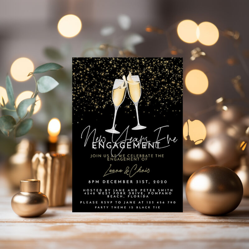 New Years Engagement Invitation 3