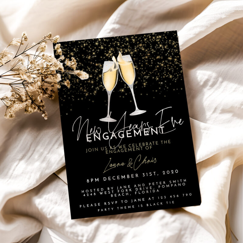 New Years Engagement Invitation 4