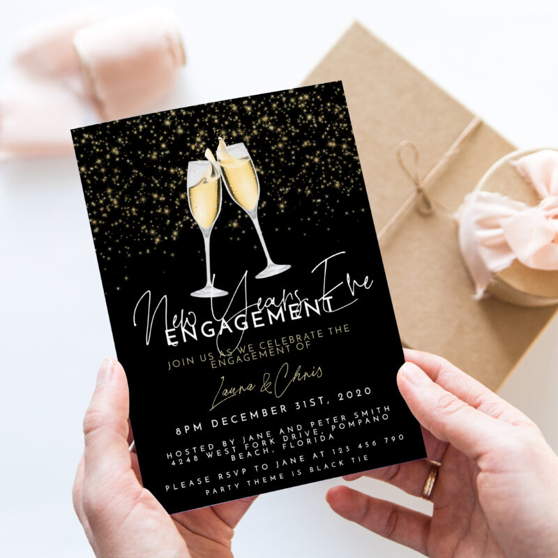 New Years Engagement Invitation 5