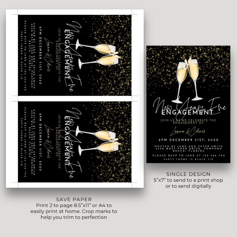 New Years Engagement Invitation 9