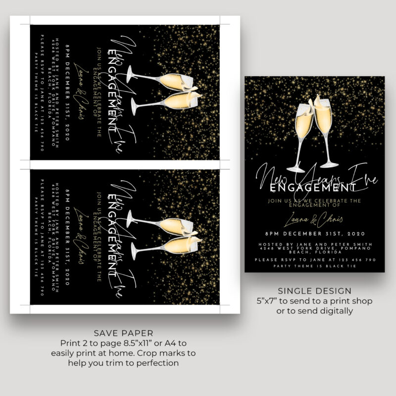 New Years Engagement Invitation 9