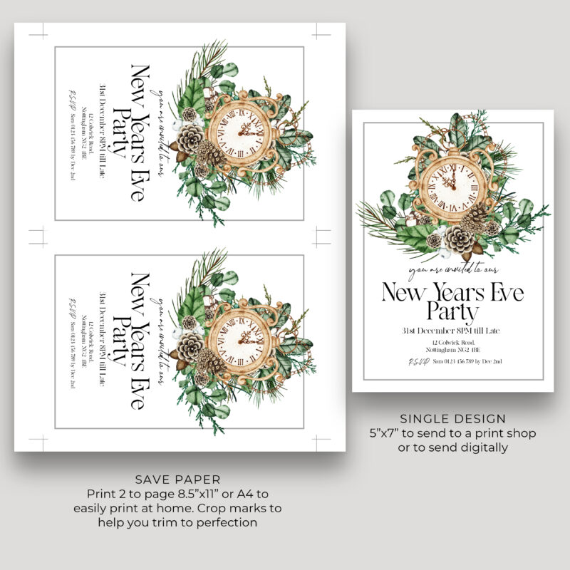 New Years Party Invitation 9