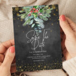 Christmas Save The Date Invitation