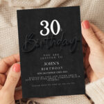 black birthday portrait