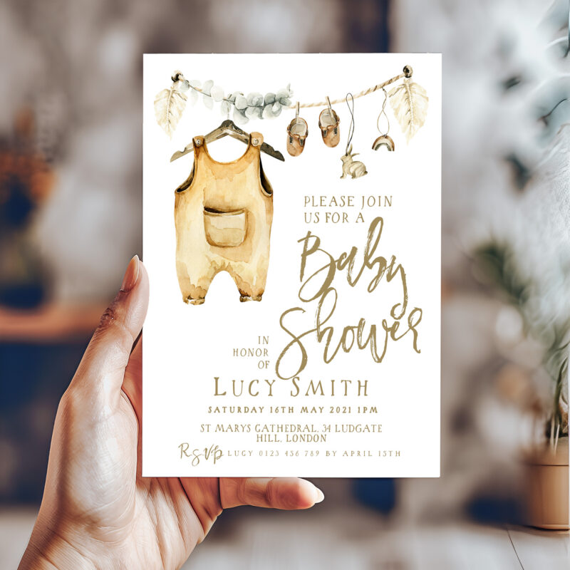 Boho Baby Shower Invitation