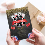 casino theme party invite