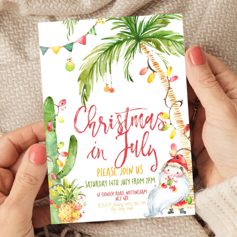 Christmas in July Invitation