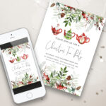 christmas tea party invite