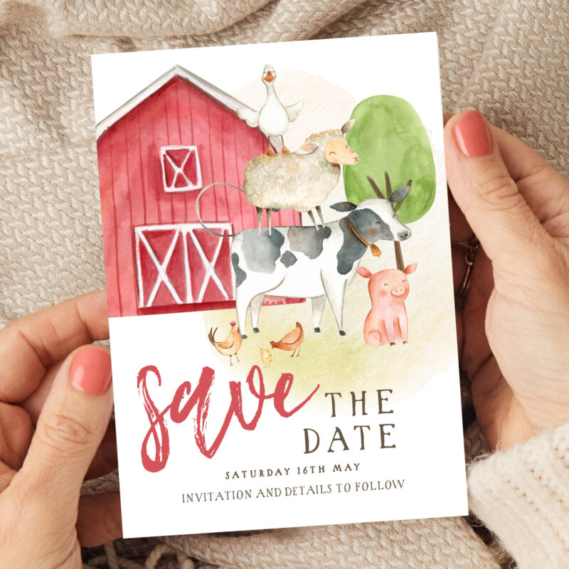 Save The Date Farm Invitation