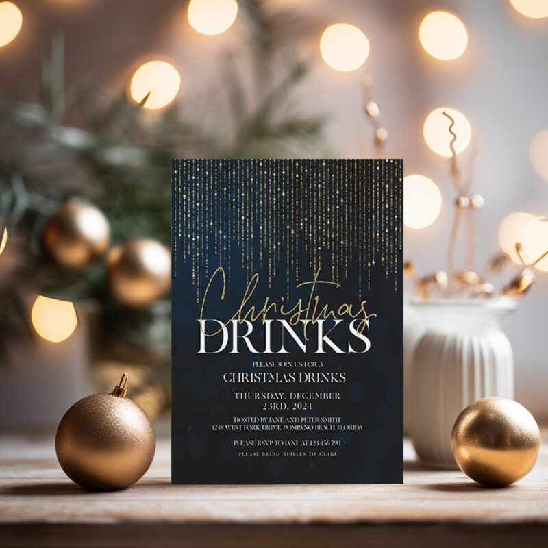 Christmas Drinks Invitation