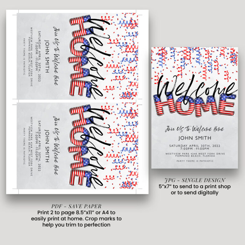 patritioc welcome home invite