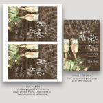 rustic christmas Invitation 9