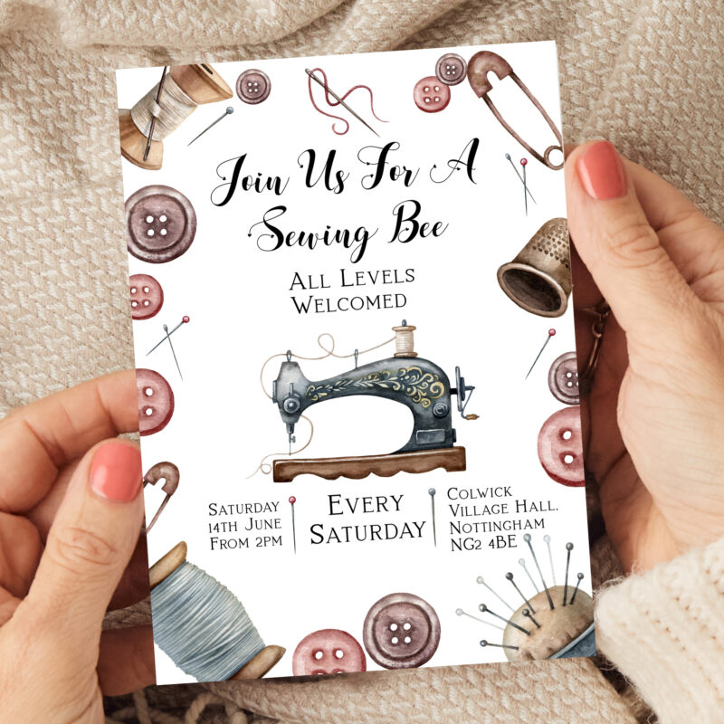 Sewing Bee Invitation