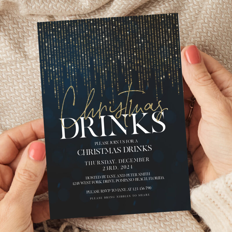 xmas drinks invite