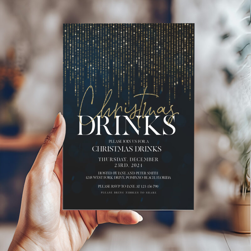 xmas drinks invite