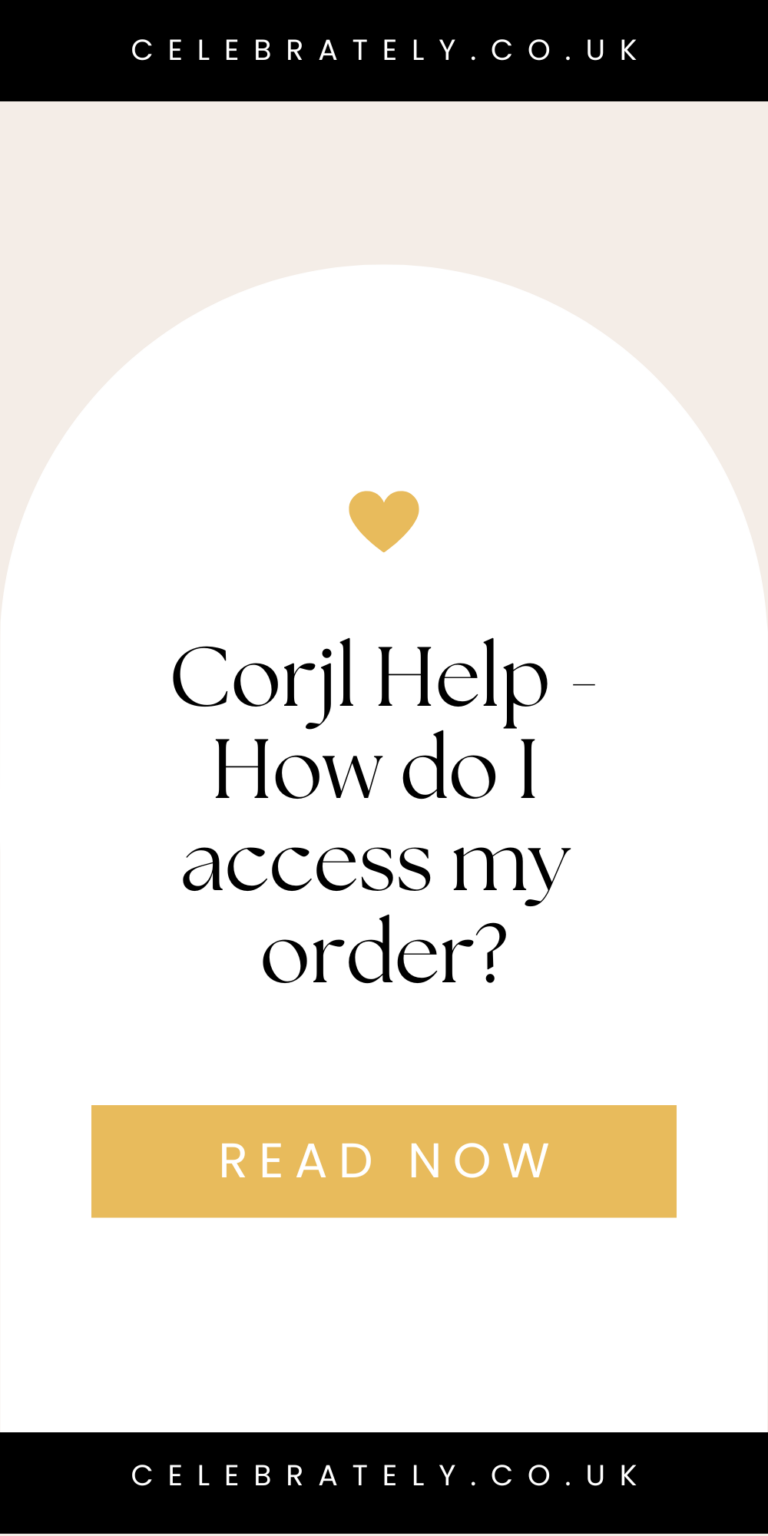 Corjl Help How do I access my order