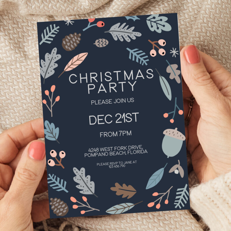 Modern Christmas Invitation 6