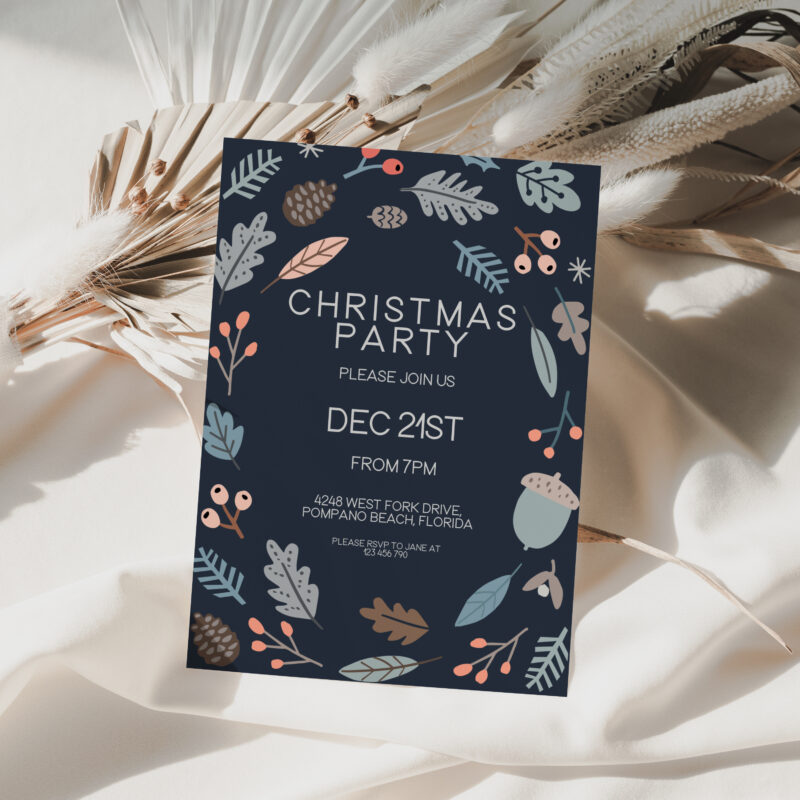 Modern Christmas Invitation 7