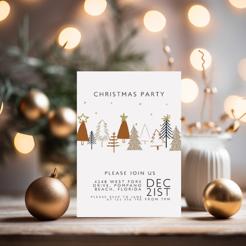 Simple Christmas Invite 1