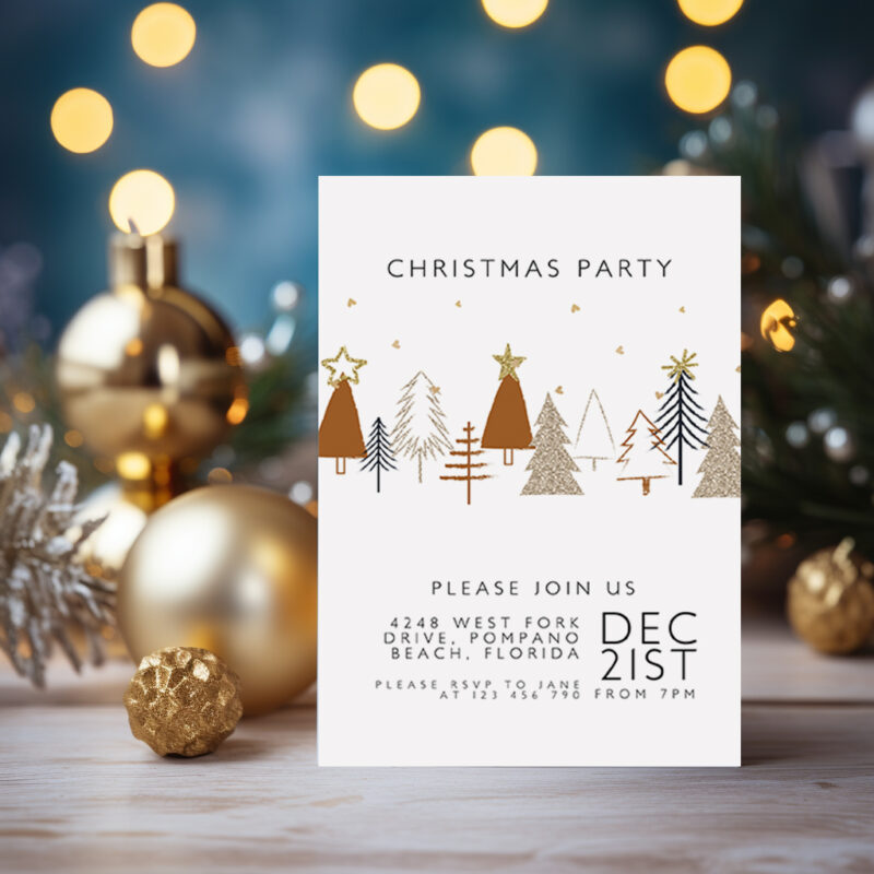 Simple Christmas Invite 2