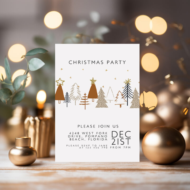 Simple Christmas Invite 3