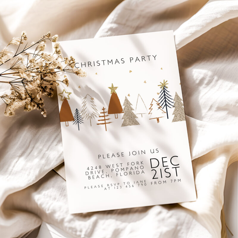 Simple Christmas Invite 4