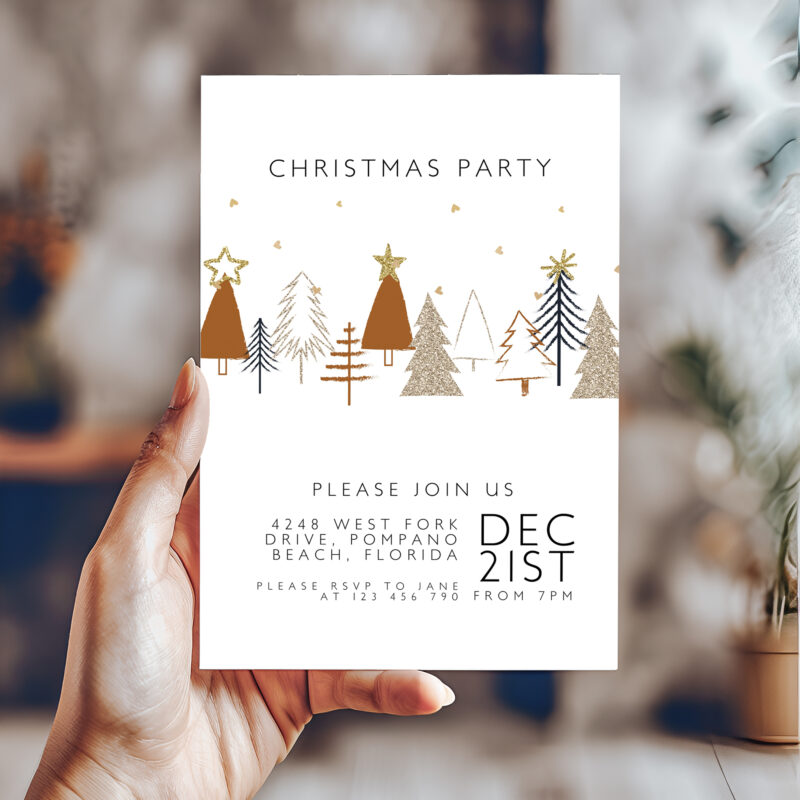 Simple Christmas Invite 8