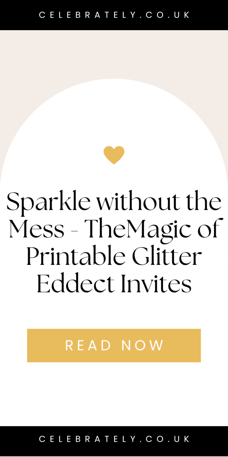 Sparkle without the Mess TheMagic of Printable Glitter Eddect Invites