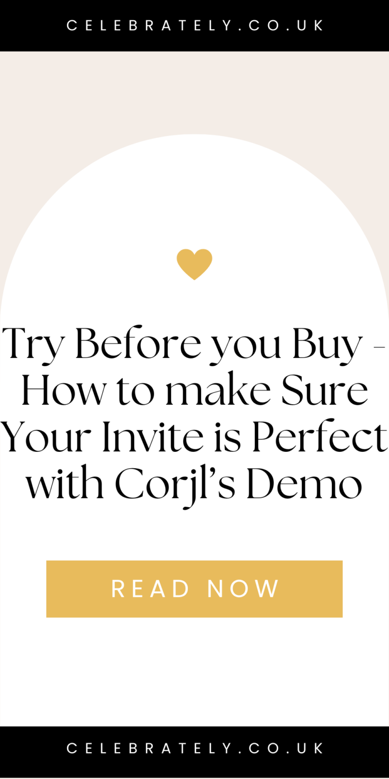 Try Before you Buy How to make Sure Your Invite is Perfect with Corjl’s Demo