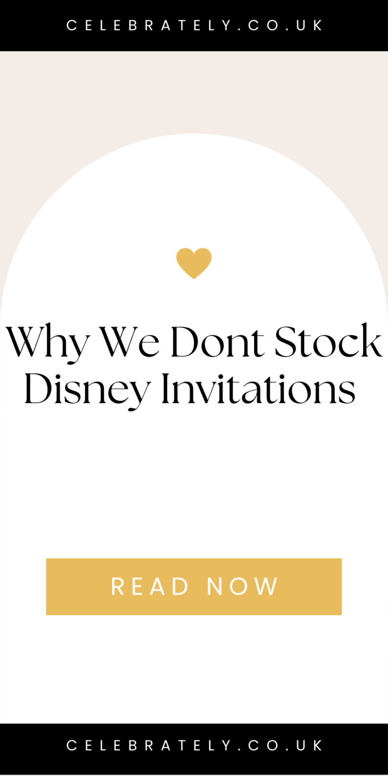 Why We Dont Stock Disney Invitations