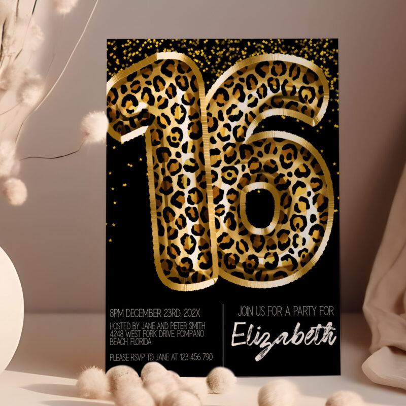 16 leopard black 86