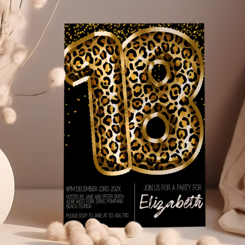 18 leopard black 88