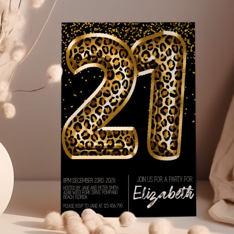 21 leopard black 90