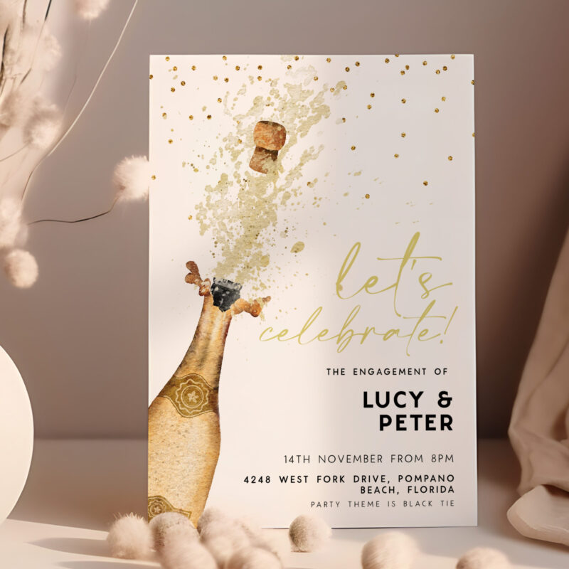 Champagne engagement white 235