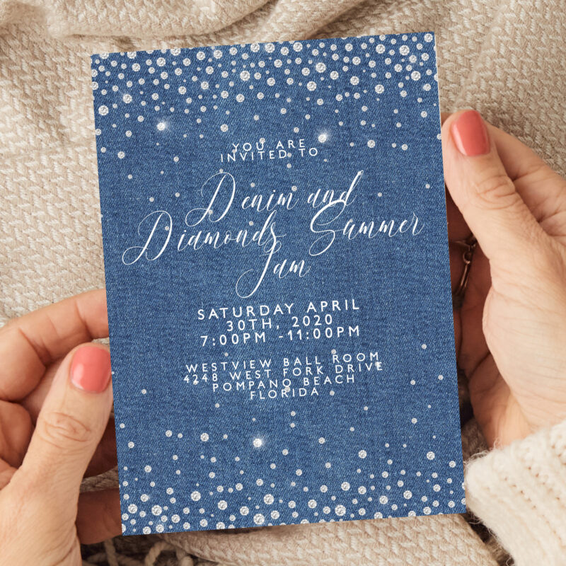 Denim stars invite 146