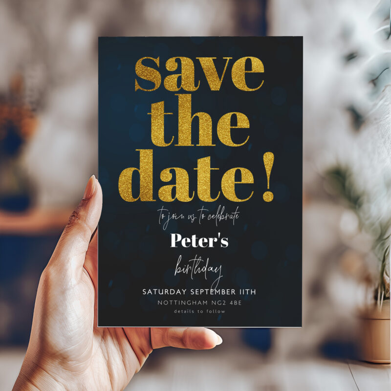 gold save the date 51