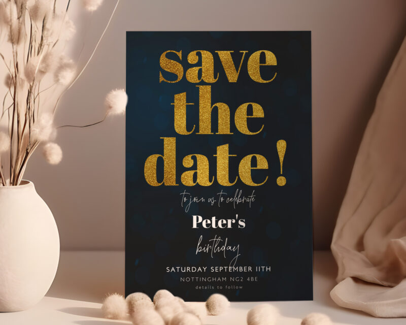 gold save the date 62