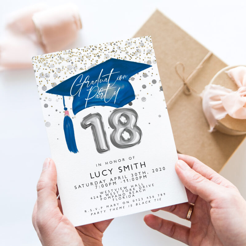 graduation blue 18 118