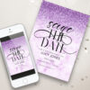 save the date purple 77