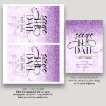 save the date purple 88