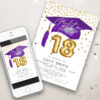 graduation 18 purple 84