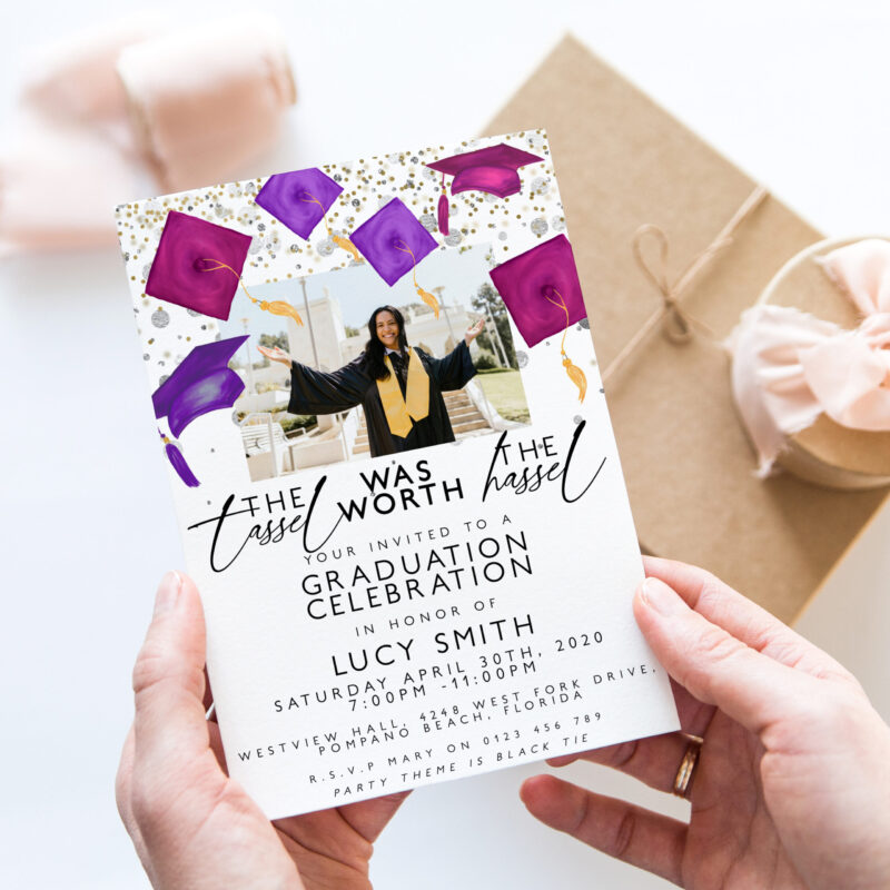 Graduation Photo Invitation – Elegant Graduation & Prom Invitations